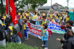 全国連の決起で集団登校を復活（10月 奈良・古市）