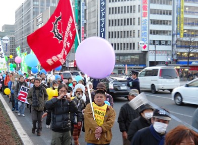 反原発運動への大弾圧を許すな！弾圧に抗議しデモ行進